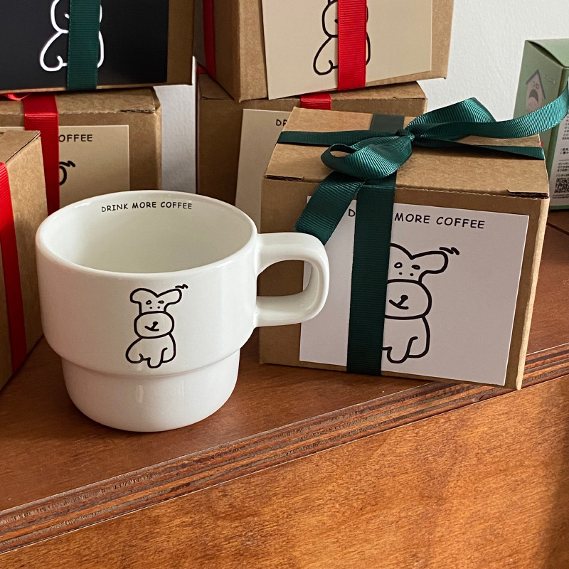 Title 7, Cute Niche Cartoon Puppy Coffee Cup