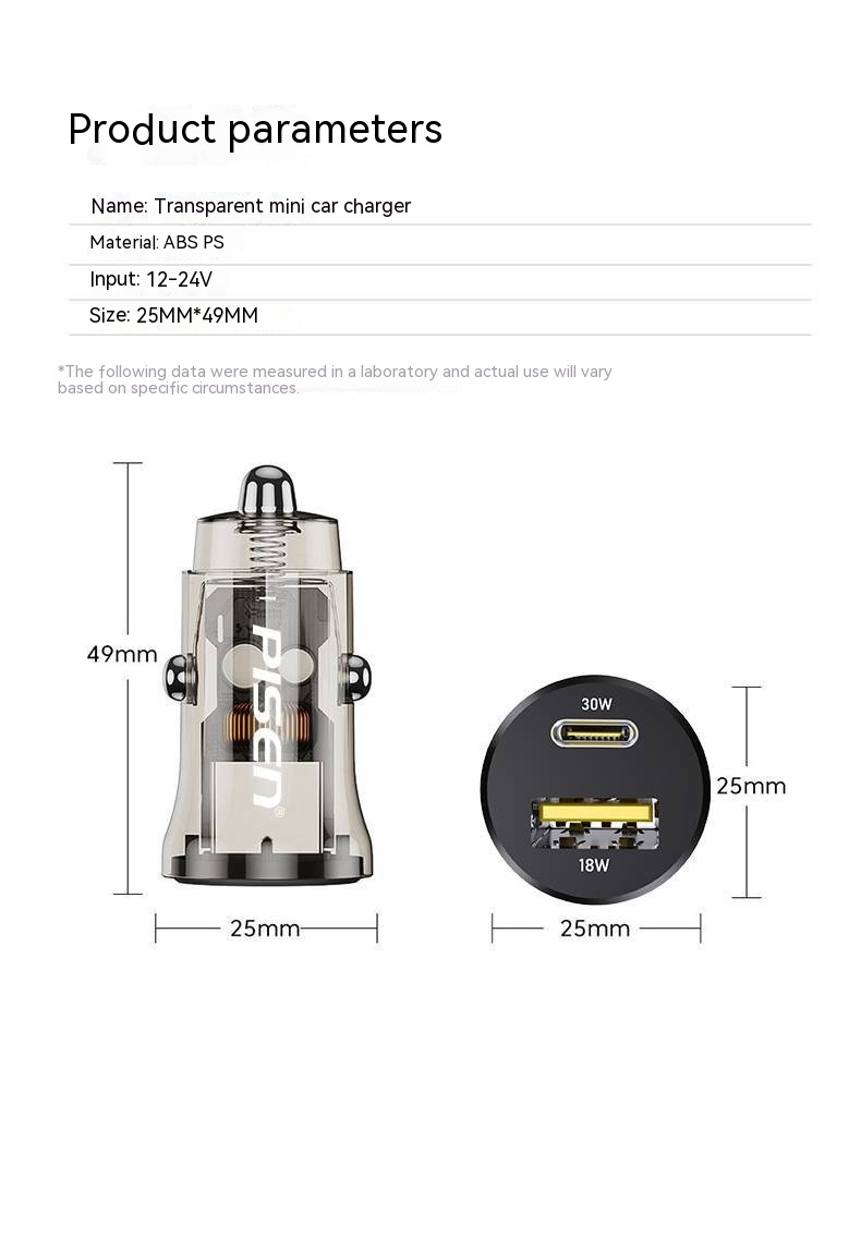 Title 1, Accendisigari a ricarica rapida PD30W mini port...