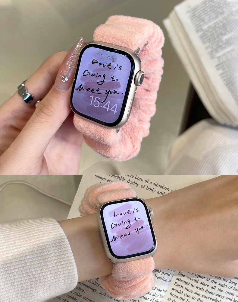 AutumnWinter Fashion Plush Plush Large Intestine Ring Strap