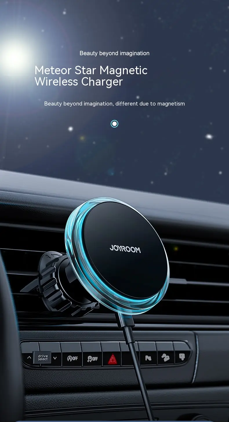 Magnetic Suction Wireless Charging Stand Car Air Outlet Lazy