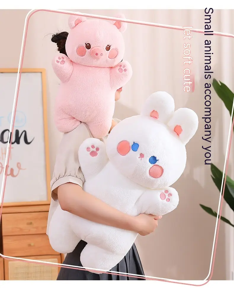 Cartoon Strawberry Rabbit Cushion Sofa Living Room