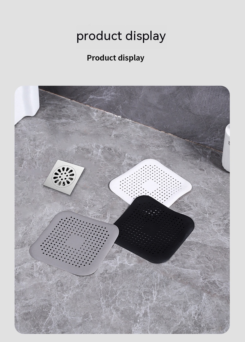 Title 4, Sink Anti-blocking Silicone Floor Drain Filter Net