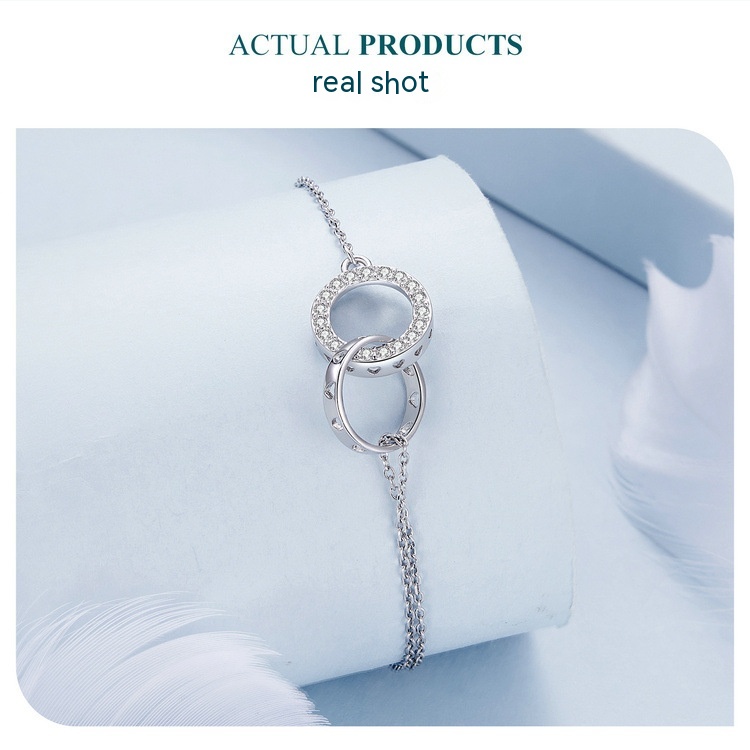 Simple Classic Double Ring Bracelet