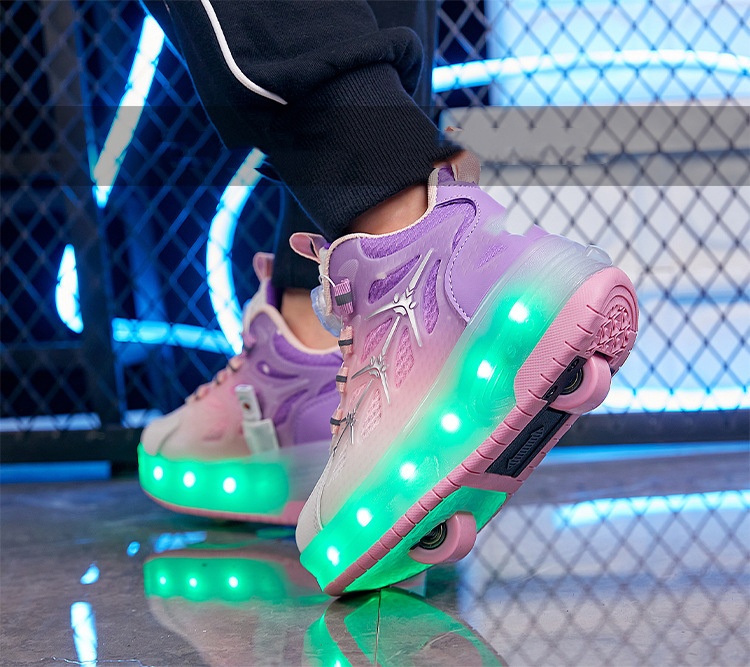 Children's Flash Knob Roller Skating Shoes - Image 7