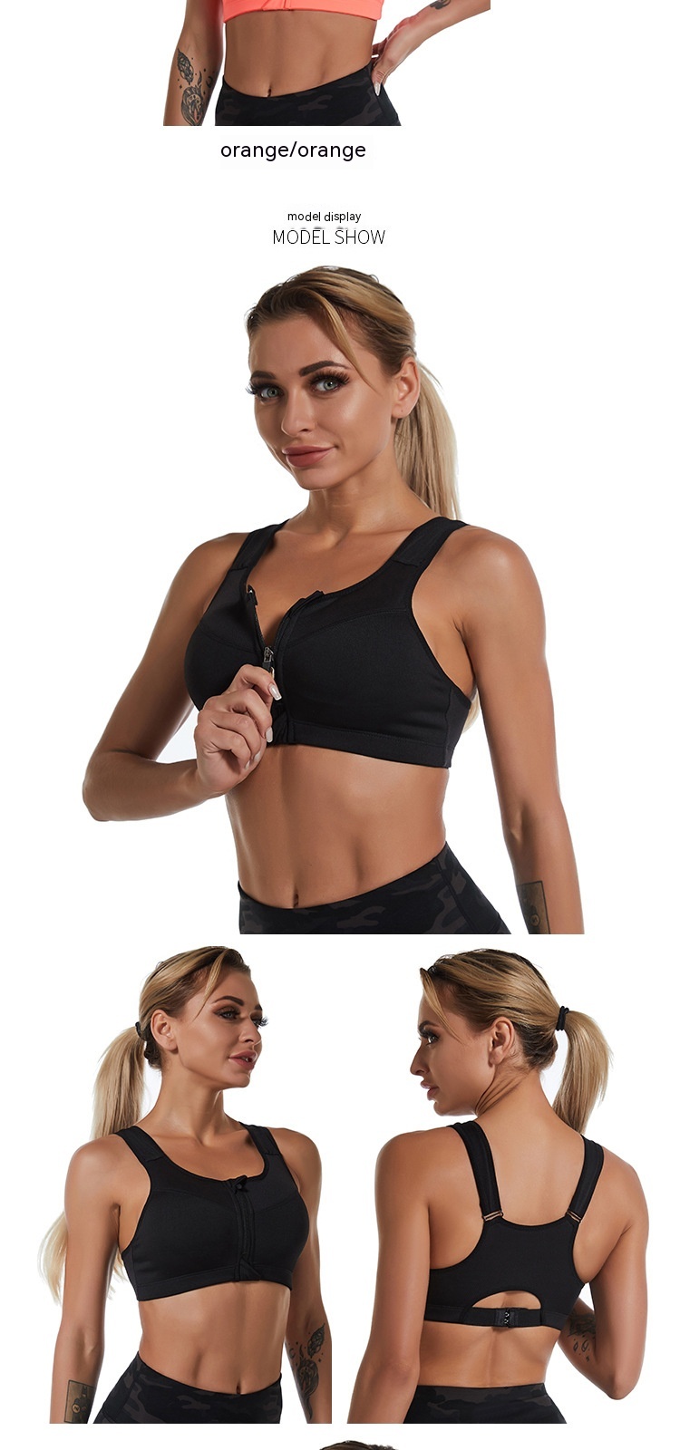 Title 3, Reggiseno sportivo wireless push up senza cucit...