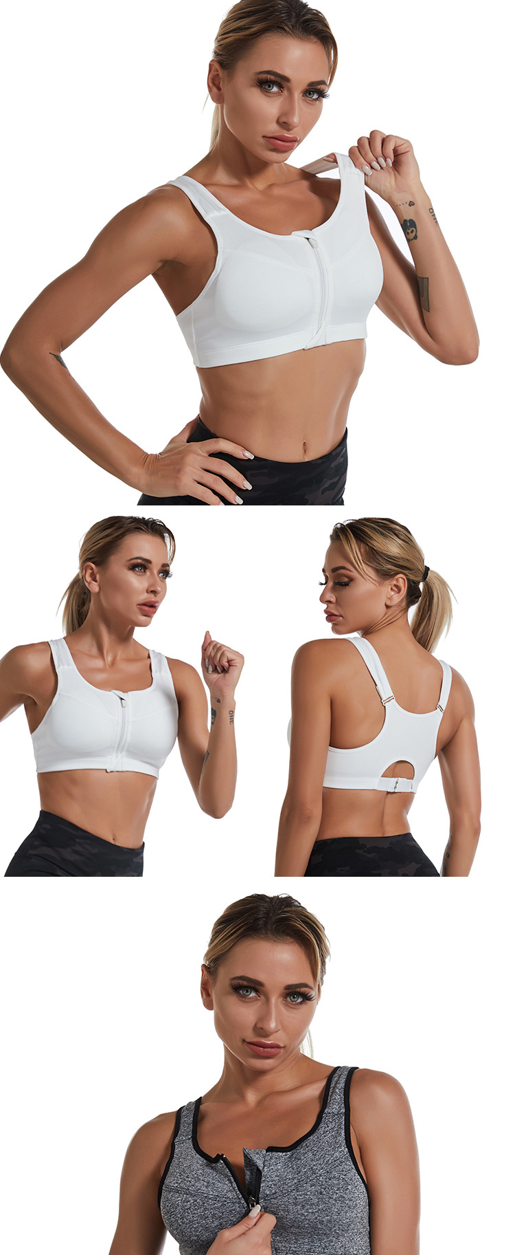 Title 6, Reggiseno sportivo wireless push up senza cucit...