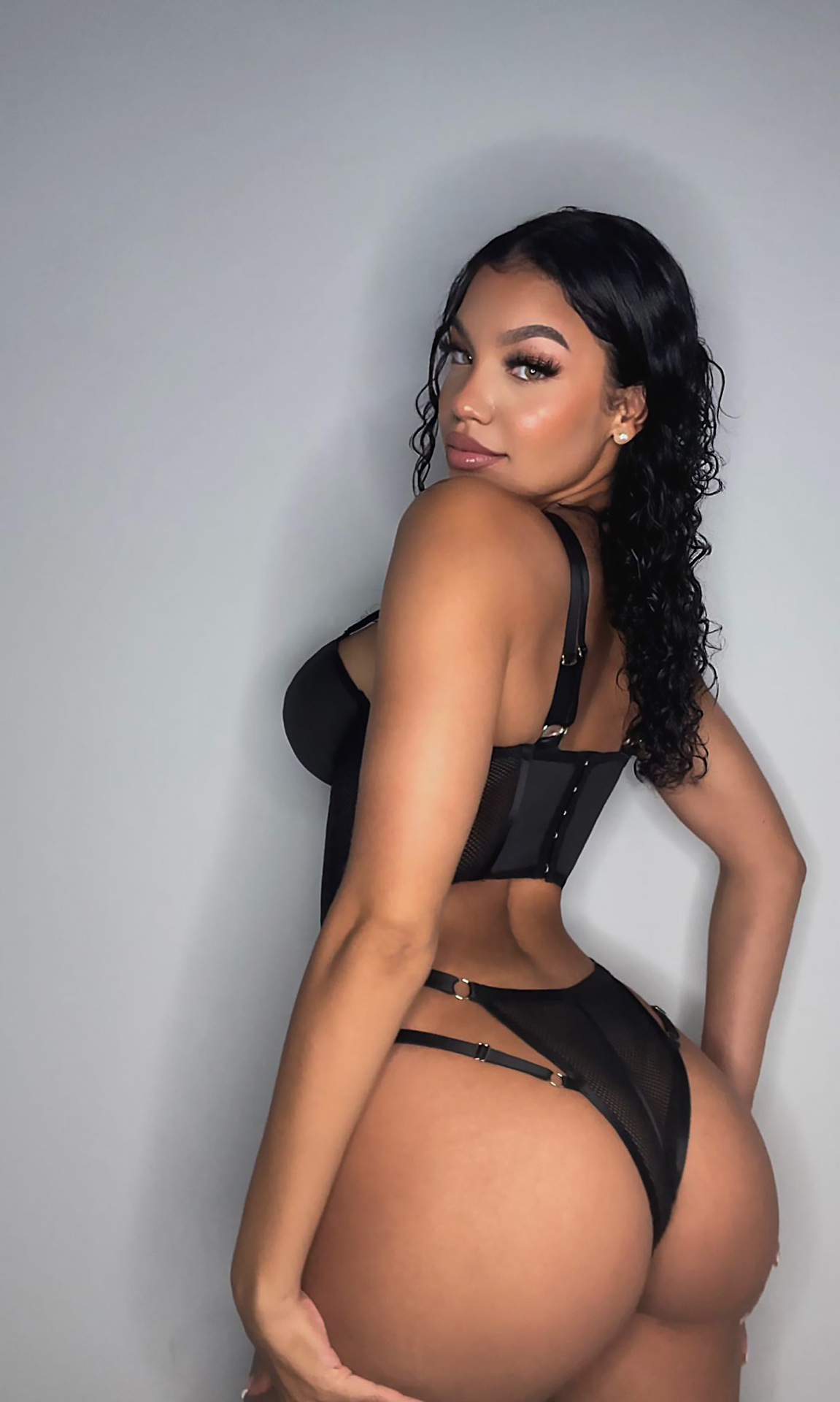 Black Tight Chest Wrap Suit