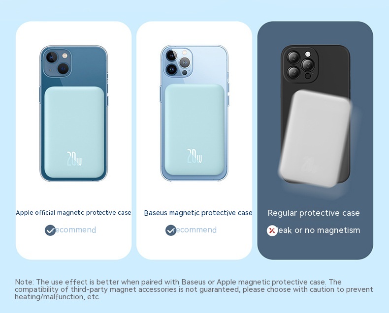 Magsafe20W Fast Charging Magnetic Wireless Power Bank 24