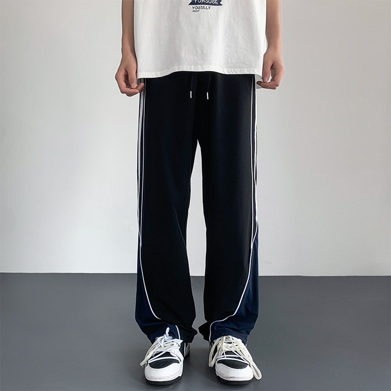 Title 4, Mens Fashion Personality Striped Casual Pants ...