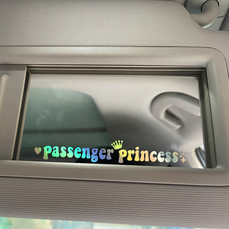 Passenger Princess Automobile Sticker Interesting Creative Suitable For Car Rearview Mirror