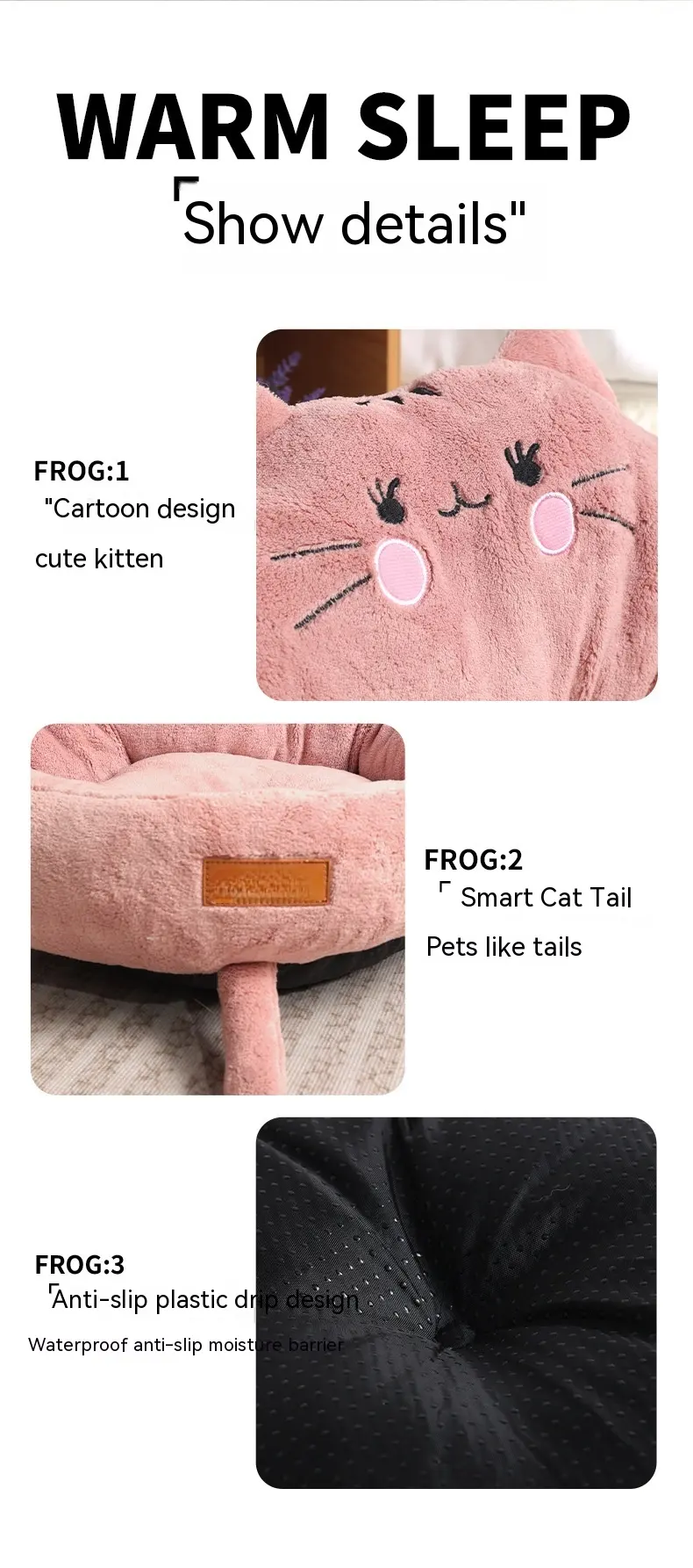 Big And Small Trending Cartoon Pet Bed