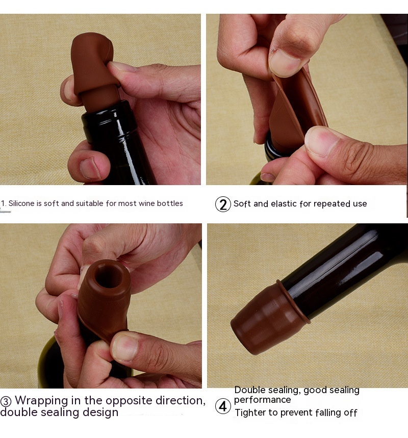 Title 9, General Creative Soft Silicone Wine Stopper Inc...