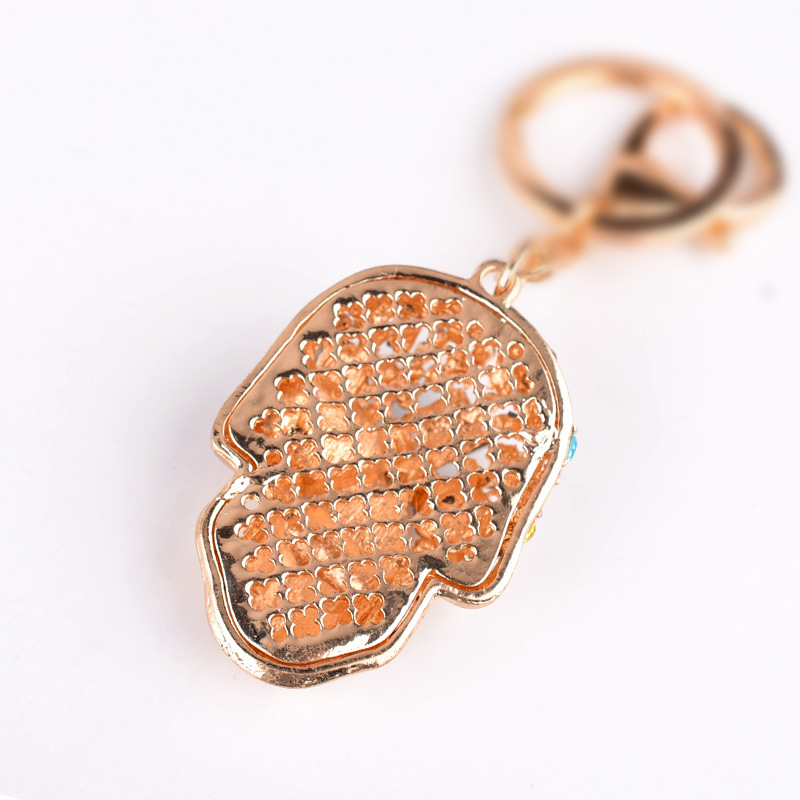 Creative Diamond Skull Metal Keychain Fashion