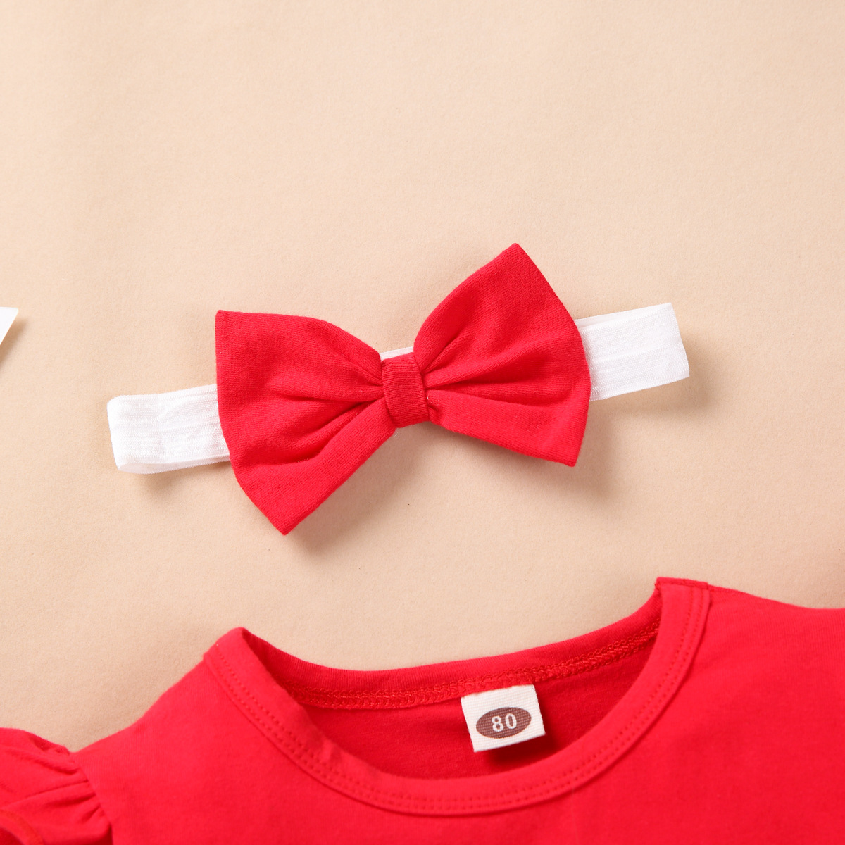 Elk Flying Sleeve Romper Suspender Dress