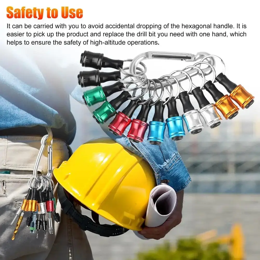 Quick-change Sleeve Keychain Connecting Rod Golden Three-slot Extension Rod