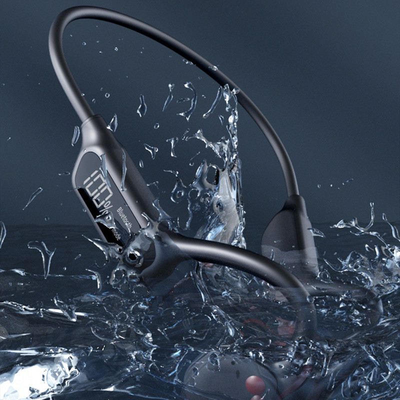 Digital Display Bluetooth Headset For Bone Conduction Sports - Image 4