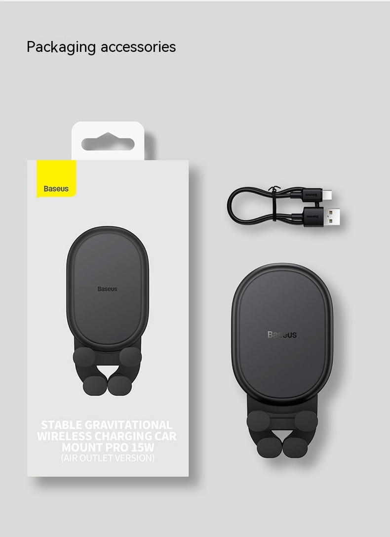 Car Phone Holder Wireless Charger Fixed Anti-shake - Image 3