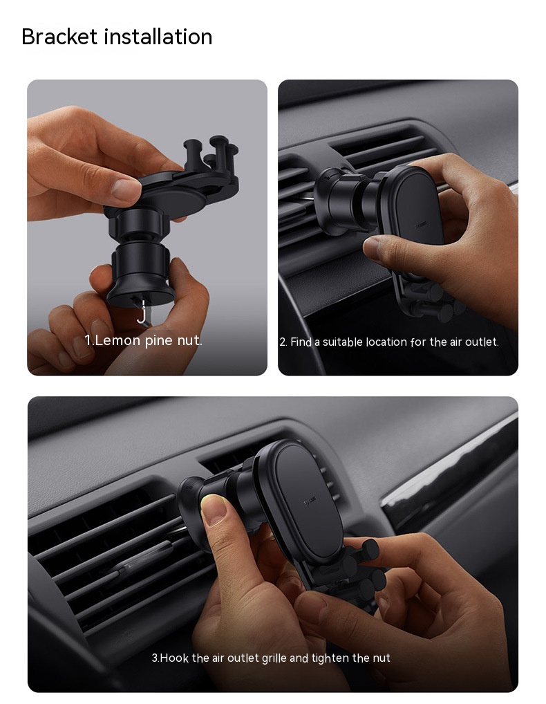 Car Phone Holder Wireless Charger Fixed Anti-shake - Image 5