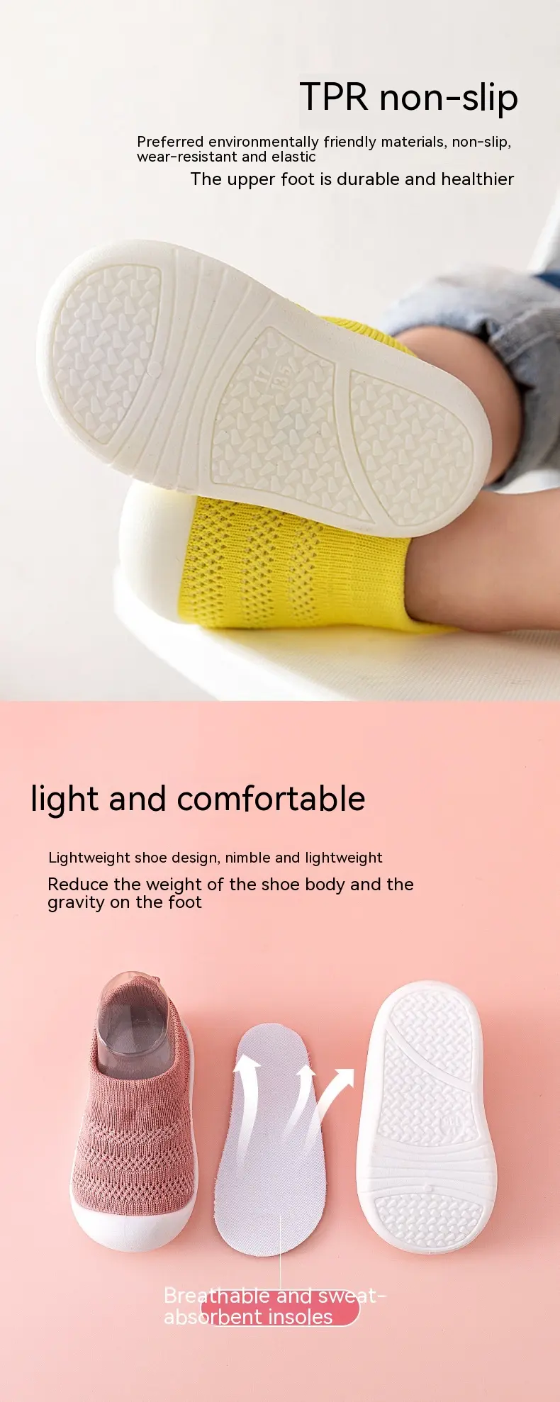 Toddler For Baby Non-slip Baby Shoes And Socks