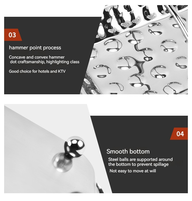 Creative Drinks Fruit Hot And Cold Wet Meal Stainless Steel Handle Towel Basket