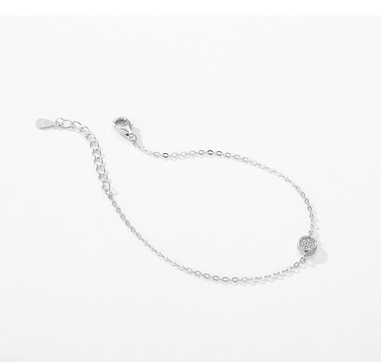 Women's S925 Sterling Silver Round Bracelet