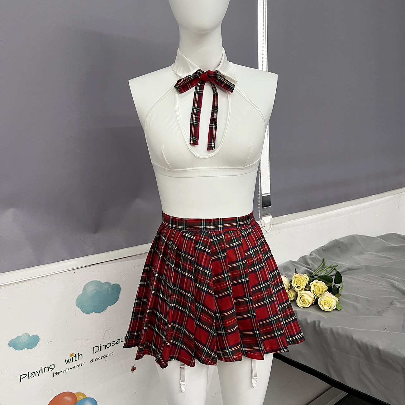 Title 5, Teacher Cosplay Transparent Skirt Mesh Underwea...