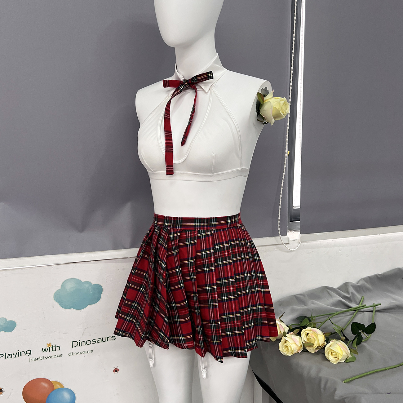 Title 8, Teacher Cosplay Transparent Skirt Mesh Underwea...