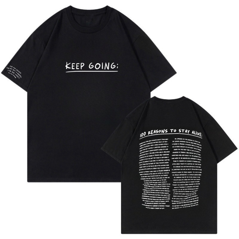 Title 7, Modisches, schlicht bedrucktes Kurzarm-T-Shirt ...