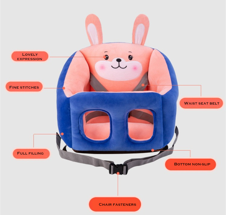 Cartoon Portable Baby Dining Chair Multifunctional Support Seat BleuRibbon Baby