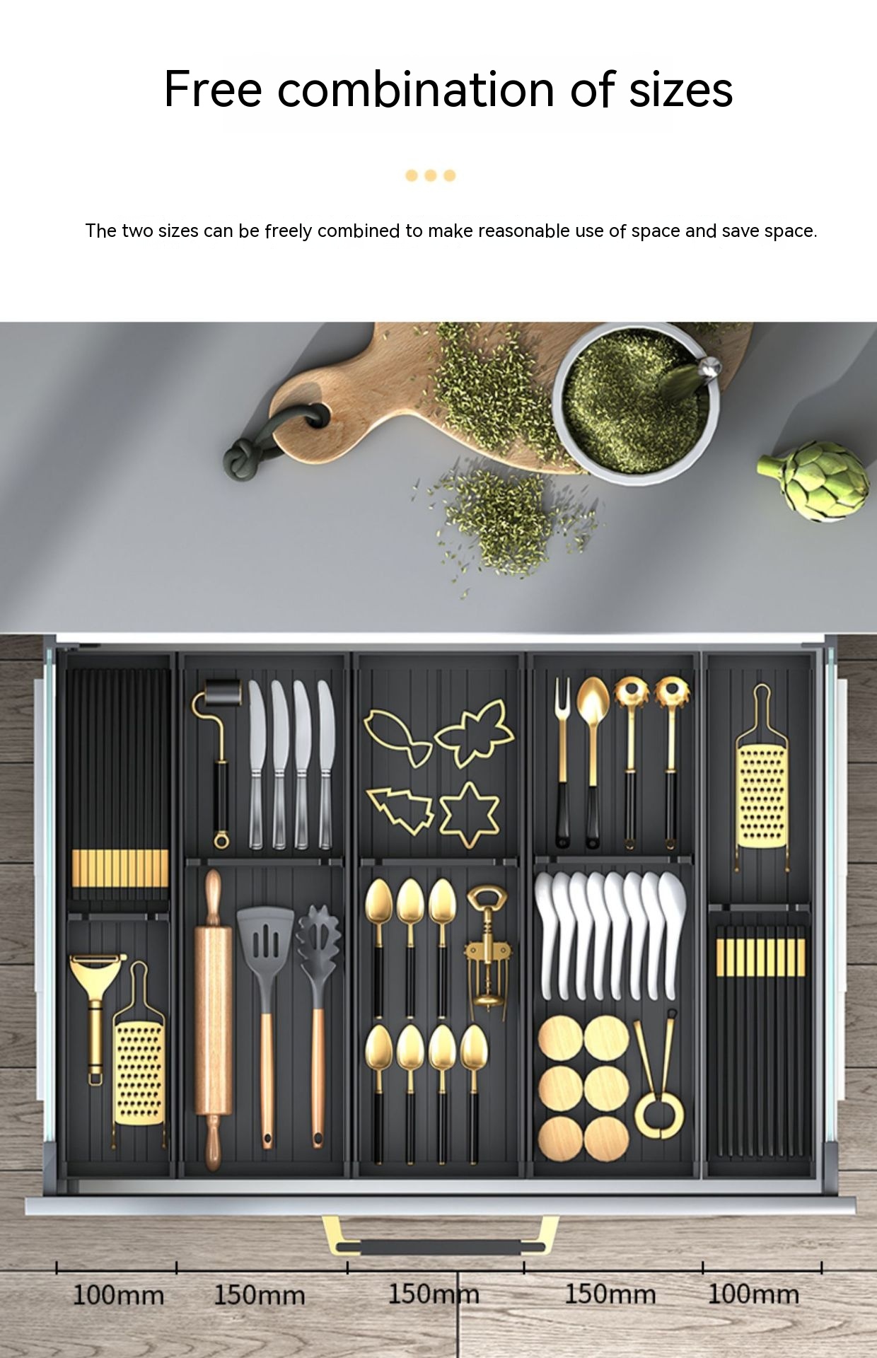 Title 10, Kitchen Drawer Storage Box Partition