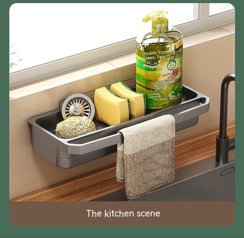 Title 9, Rag Drain Rack Kitchen Sink Storage Shelf