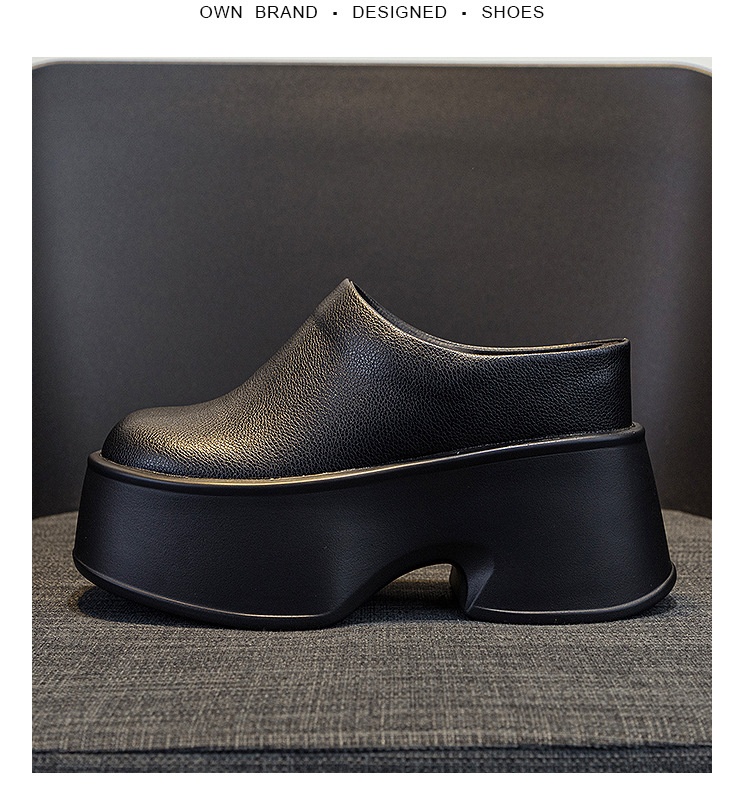 Closed Toe Half Slippers Women's Outer Wear Summer New Muffin Shoes