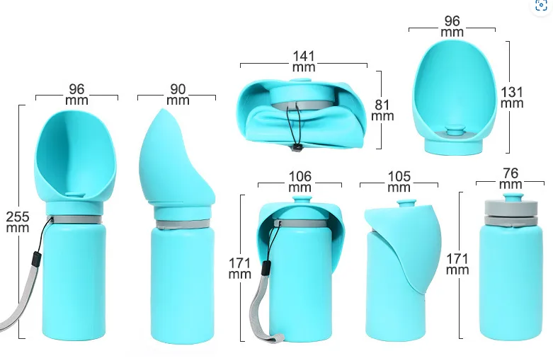 Folding Pet Outdoor Walking Mug Portable Travel Water Bottle Puppy Cats Dogs Drinking Water Dispenser Cup Supplies – image 6