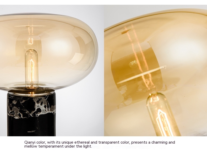 Light Luxury Post-modern Glass Ball Lamp Simple Designer Bedroom And Living