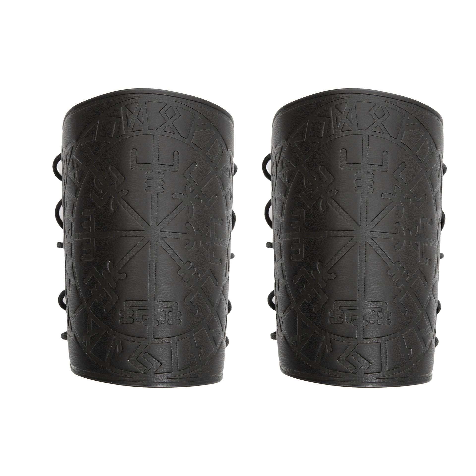 Title 8, Geometric Retro Punk Embossed Leather Wristband