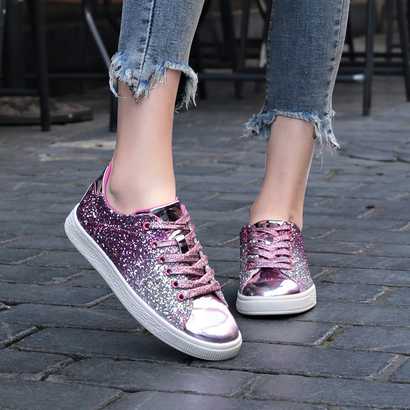 Title 5, Color sequin street low shoes, perfect for a fa...