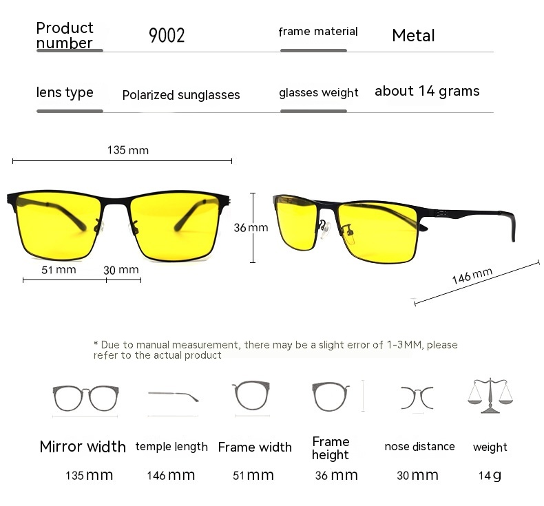 Title 1, Light-proof Night Vision Goggles Discolored Sun...