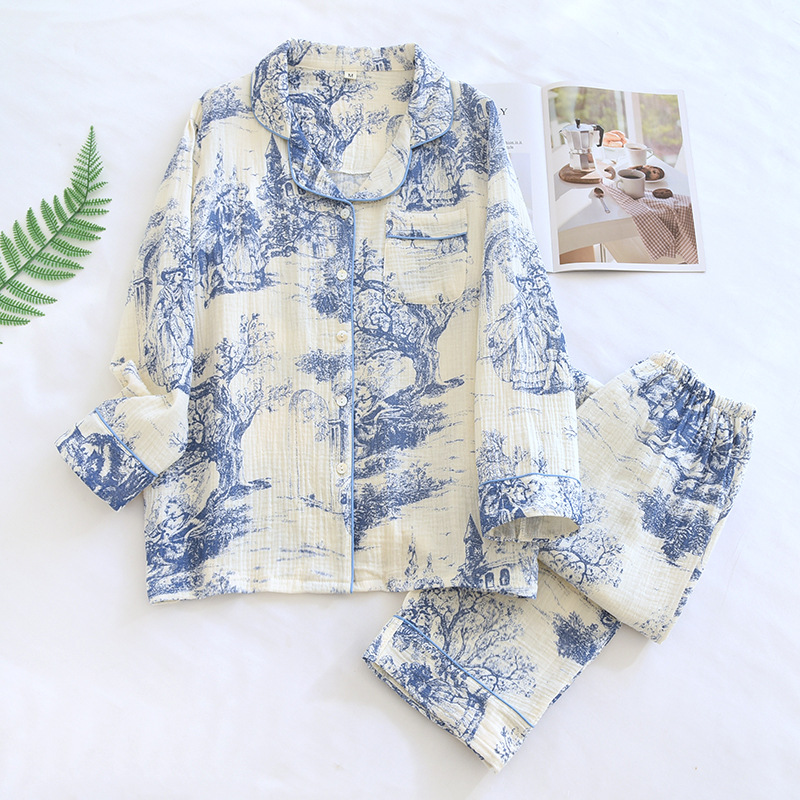 Title 27, Spring And Autumn Pure Cotton Pajamas Women