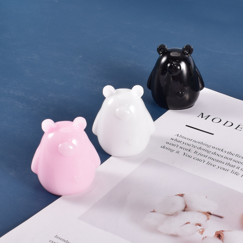 Three-dimensional Little Bear Cartoon Decoration Mirror Silicone Mold