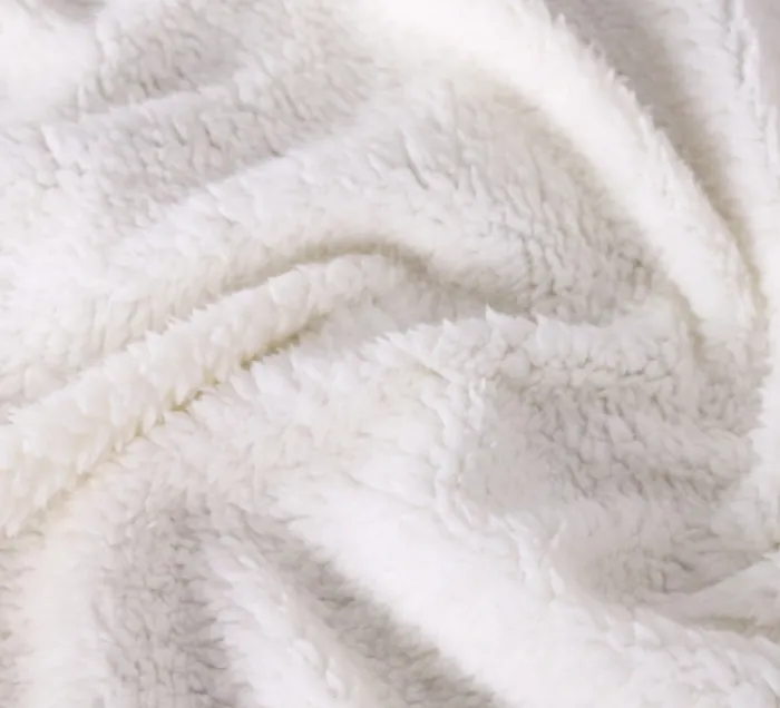 Sherpa Fleece Throw Blanket with Dachshund or Tiger Print, Soft Plush Reversible Throw - detail photo 5