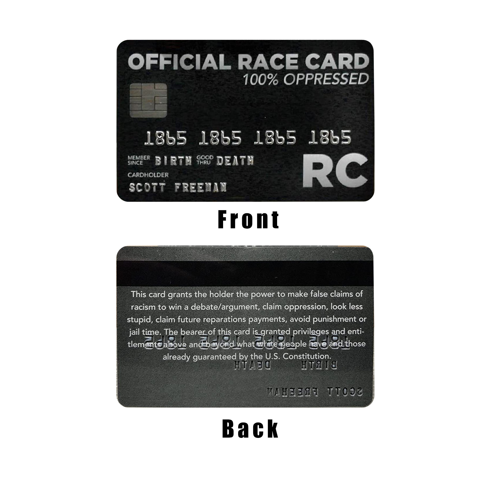White Privilege Card Credit Card Trumps Everything — foto 18