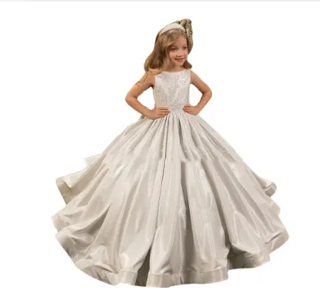 Children's Trailing Wedding Dress Tulle Tutu Skirt