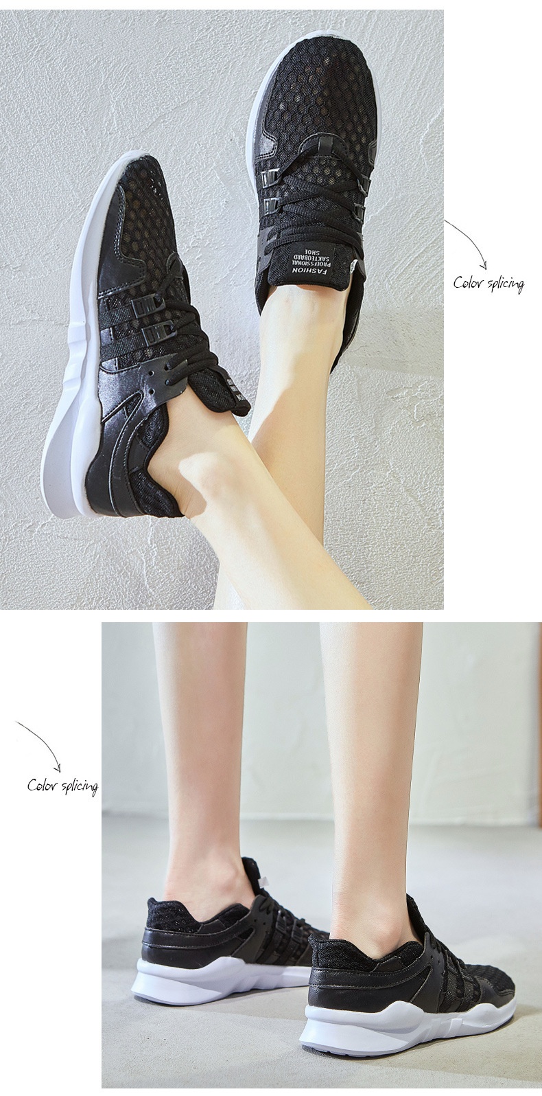 European And American Hollow Breathable Sneaker