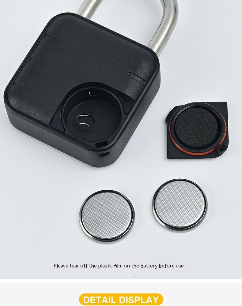 Fingerprint Lock Padlock Household Waterproof Password Cabinet Anti-theft Door Lock APP — foto 14