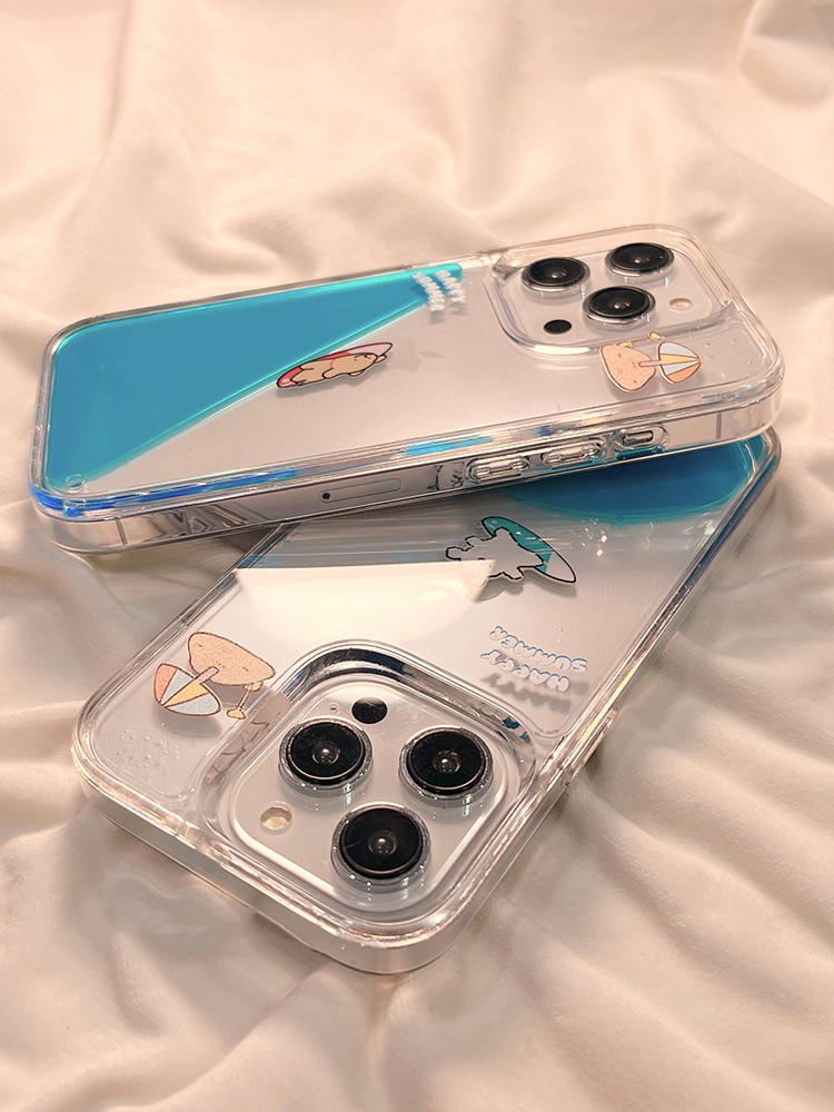 Cute Animal Surfing All-inclusive Drop-resistant Phone Case