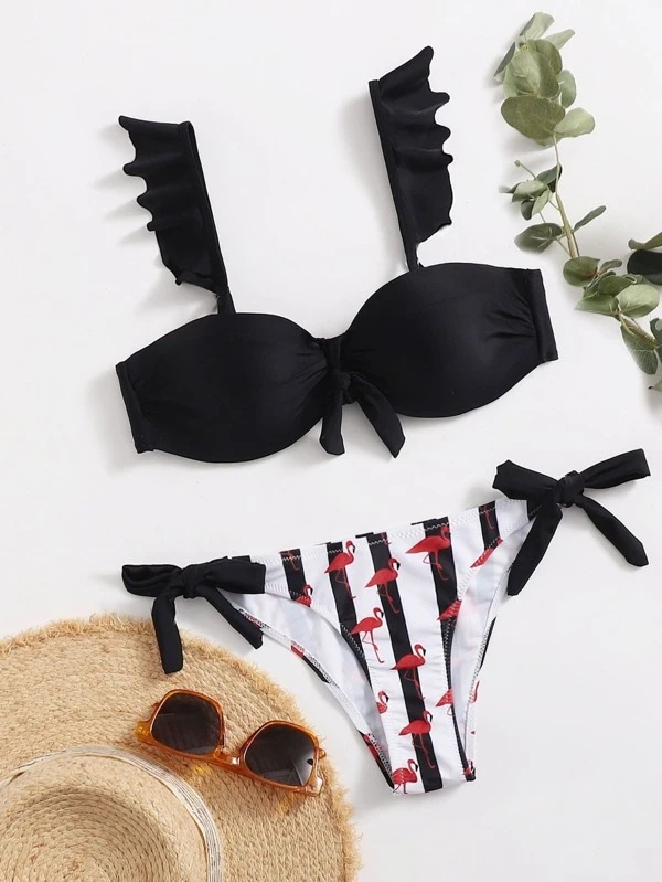 Title 6, New Style Striped Printed Female Bikini Sling H...