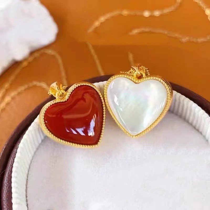 18K Gold Double-sided Love Pendant