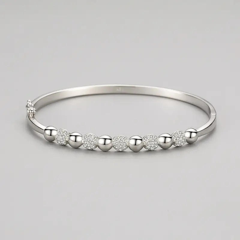 S925 Sterling Silver Bracelet For Women Special-interest Design