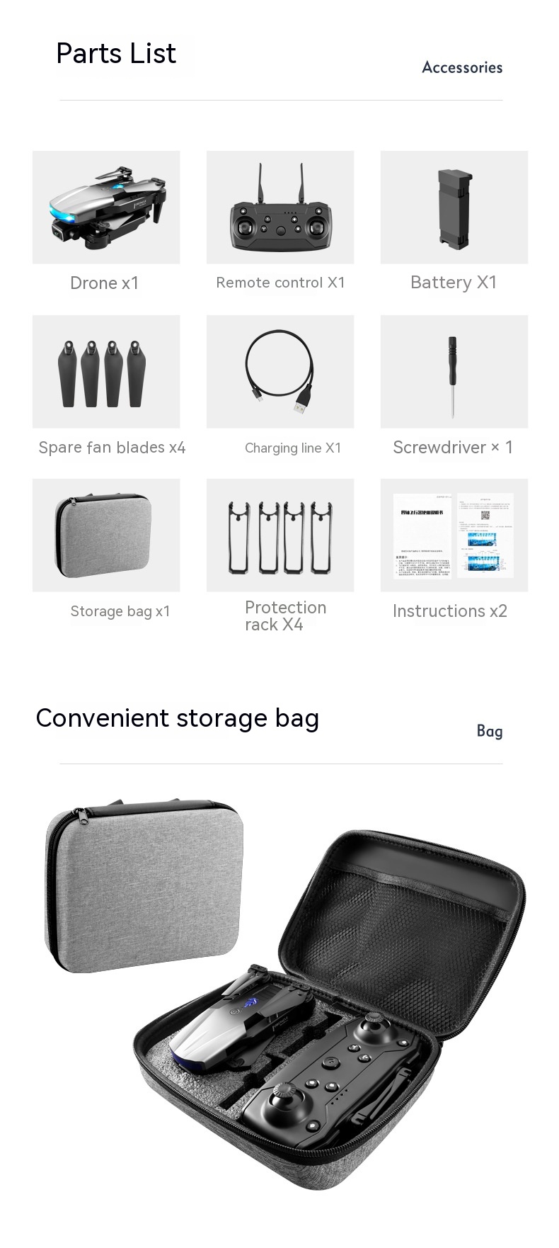 S85 Three-side Obstacle Avoidance UAV 4K Aerial Photography HD Dual Camera Four-axis