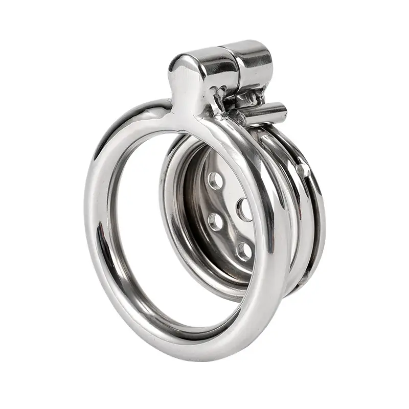 Metal Men's Bird Cage Chastity Lock Ring Artifact Comrade SM Dog Slave Binding Training